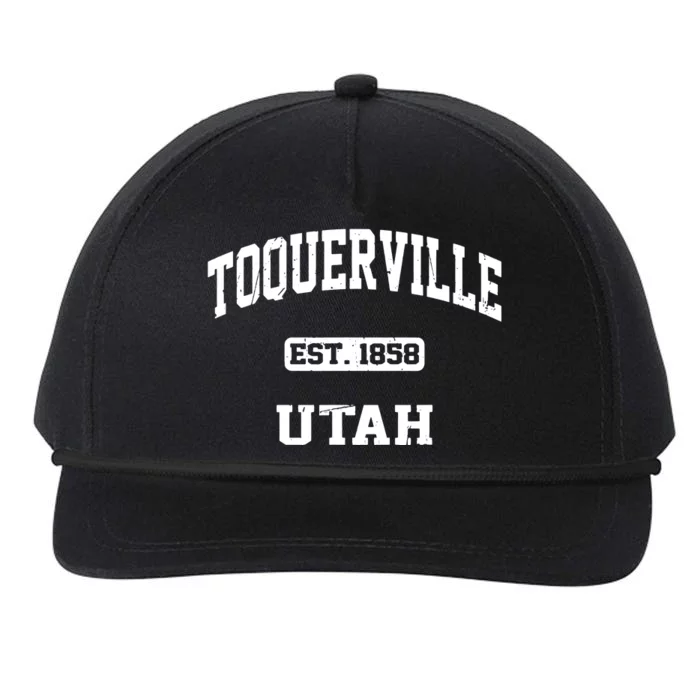 Toquerville Utah Ut Vintage State Athletic Style Snapback Five-Panel Rope Hat