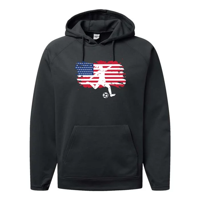 Team US United States Women’s National Scooer Team Performance Fleece Hoodie