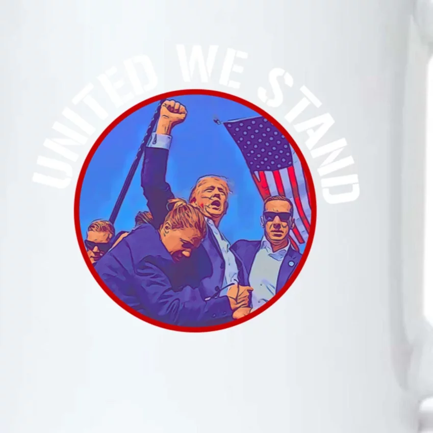 Trump United We Stand Trump Never Surrender Gift Black Color Changing Mug