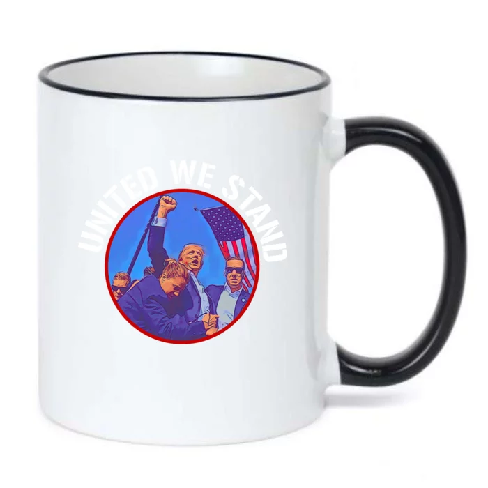 Trump United We Stand Trump Never Surrender Gift Black Color Changing Mug