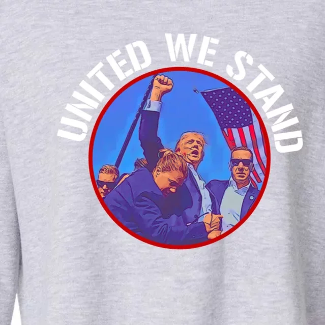 Trump United We Stand Trump Never Surrender Gift Cropped Pullover Crew