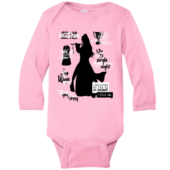 The Untamed Wei Wuxian Quotes Baby Long Sleeve Bodysuit