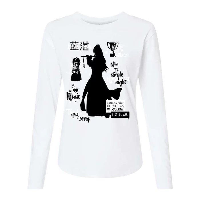 The Untamed Wei Wuxian Quotes Womens Cotton Relaxed Long Sleeve T-Shirt