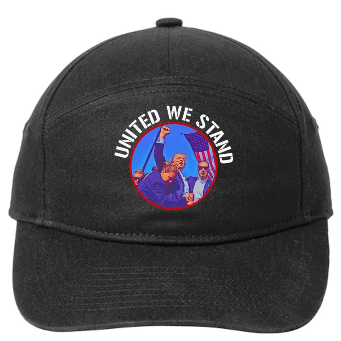 Trump United We Stand Trump Never Surrender 7-Panel Snapback Hat