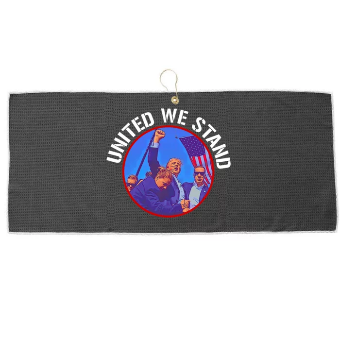 Trump United We Stand Trump Never Surrender Large Microfiber Waffle Golf Towel