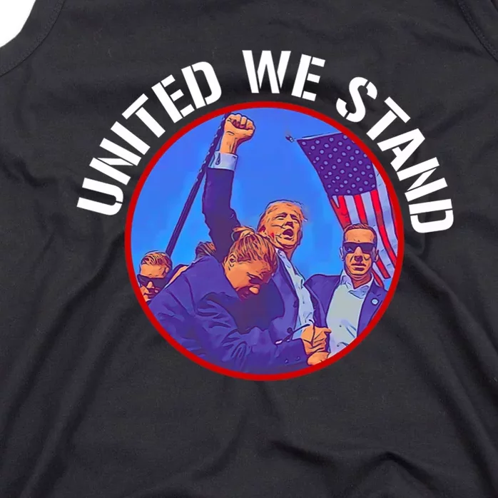 Trump United We Stand Trump Never Surrender Tank Top