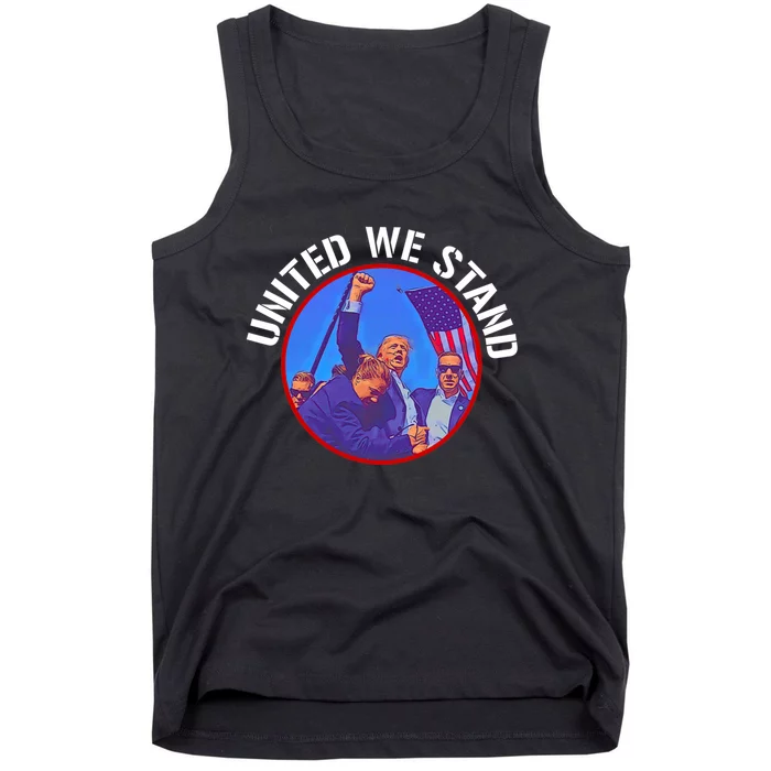 Trump United We Stand Trump Never Surrender Tank Top