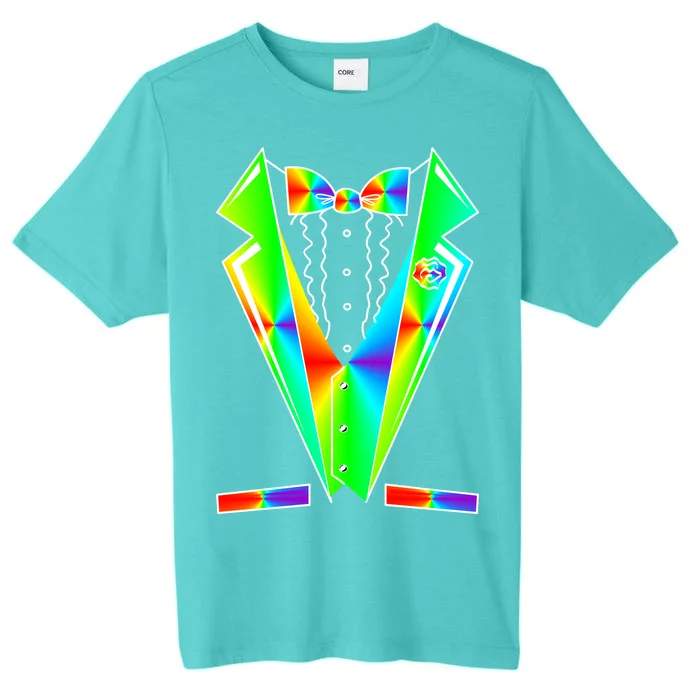 Tux Tuxedo With Pockets Rose Tie Dye ChromaSoft Performance T-Shirt