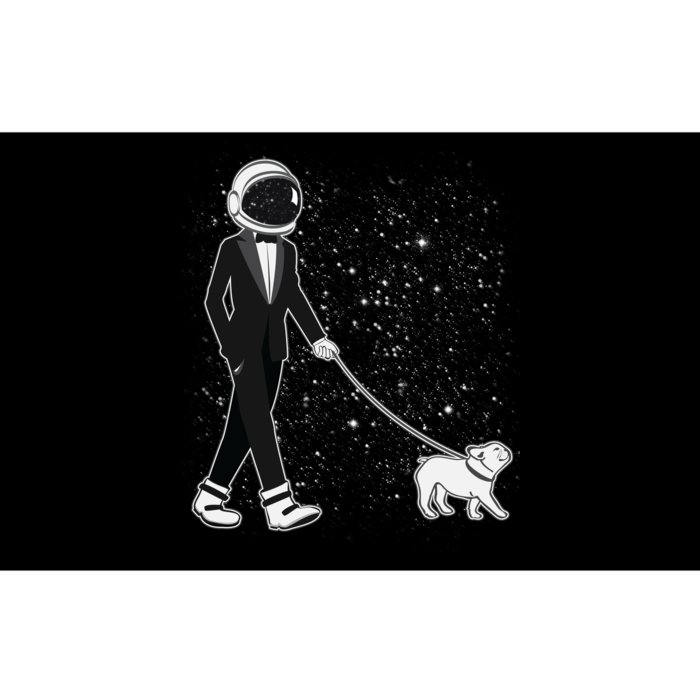 Tuxedo Astronaut Walking Dog Bumper Sticker