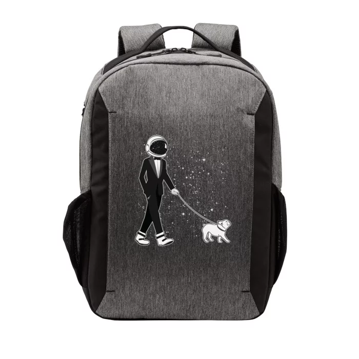 Tuxedo Astronaut Walking Dog Vector Backpack