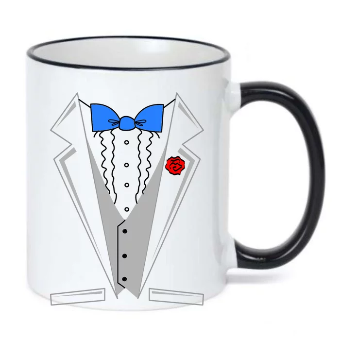 Tuxedo Suit Bachelor Party Black Color Changing Mug