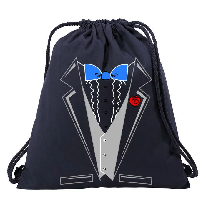 Tuxedo Suit Bachelor Party Drawstring Bag