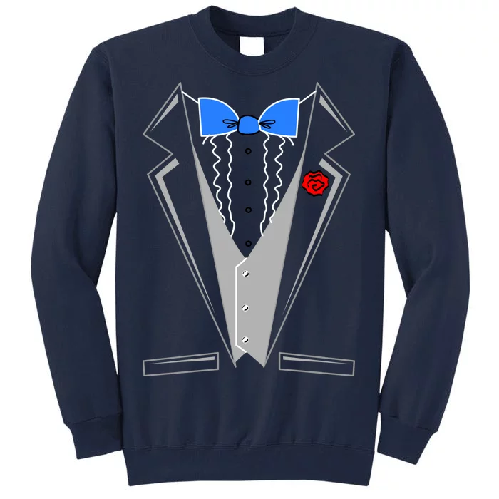 Tuxedo Suit Bachelor Party Tall Sweatshirt