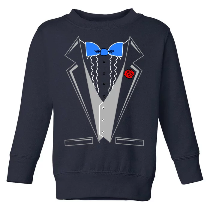 Tuxedo Suit Bachelor Party Toddler Sweatshirt