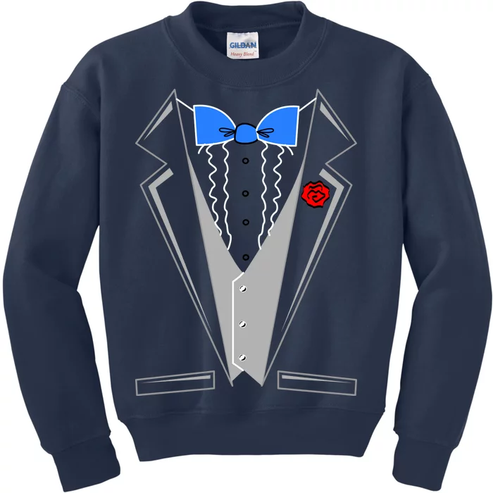 Tuxedo Suit Bachelor Party Kids Sweatshirt