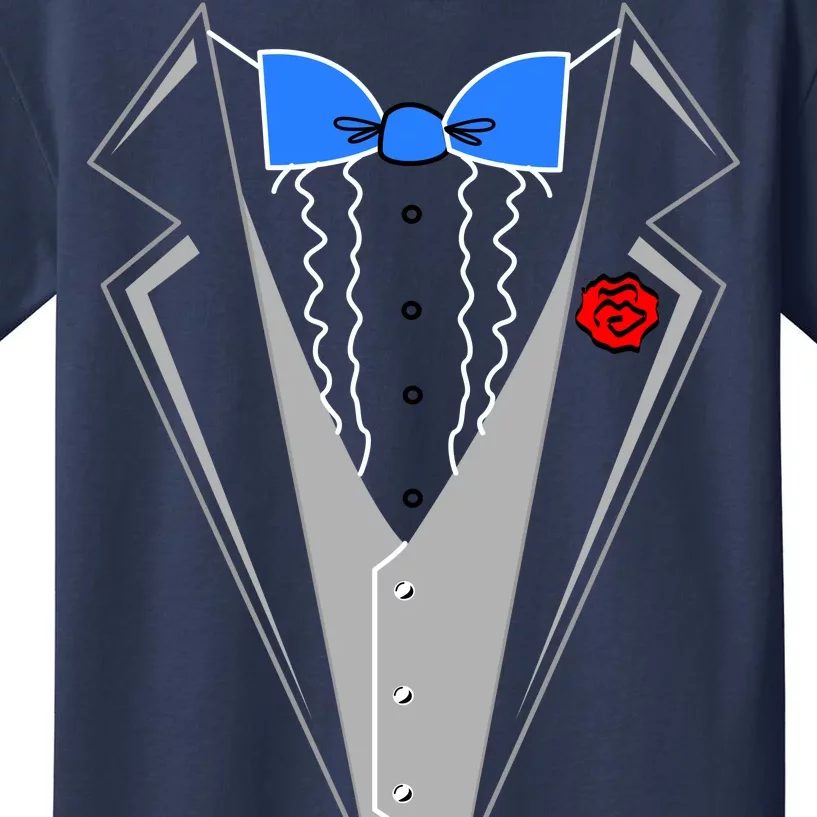 Tuxedo Suit Bachelor Party Kids T-Shirt