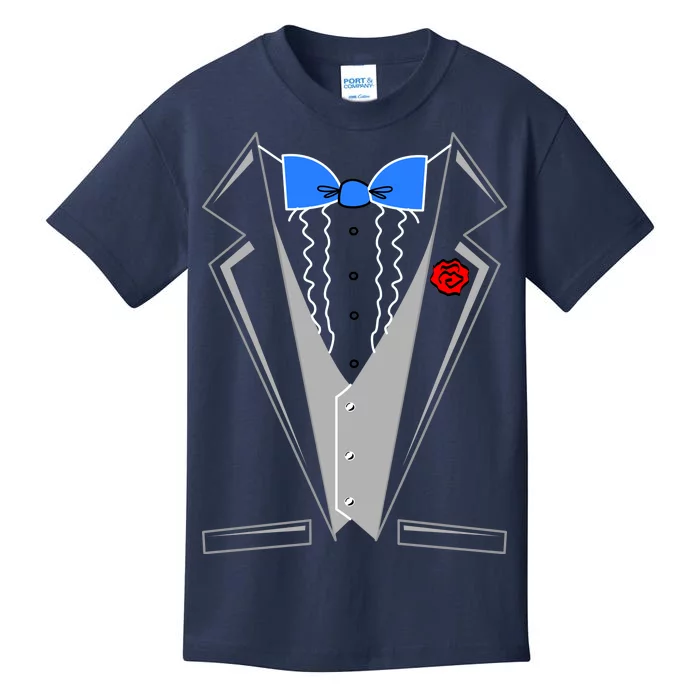 Tuxedo Suit Bachelor Party Kids T-Shirt