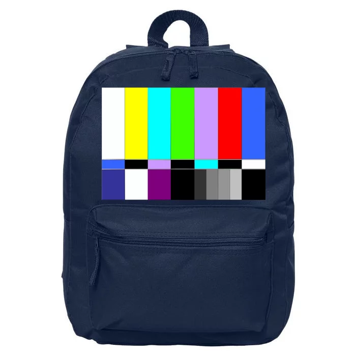 TV Colors Bars Organic Screen Retro 16 in Basic Backpack