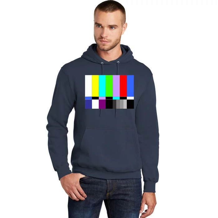 TV Colors Bars Organic Screen Retro Tall Hoodie