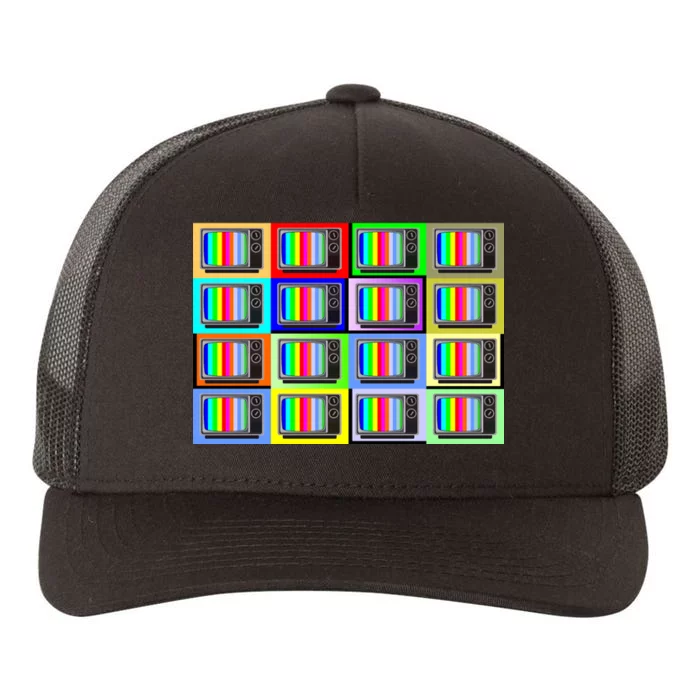 TV Screen No Signal Bars - Vintage Classic Yupoong Adult 5-Panel Trucker Hat