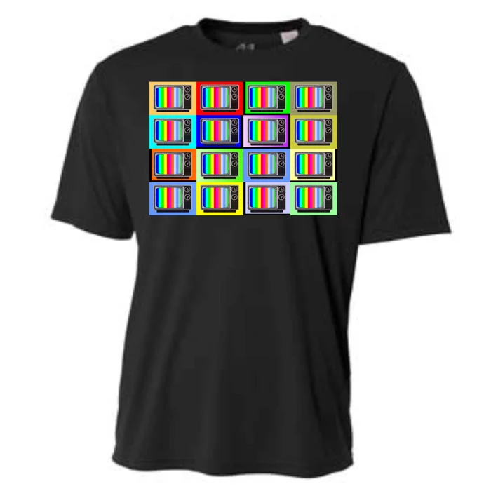 TV Screen No Signal Bars - Vintage Classic Cooling Performance Crew T-Shirt