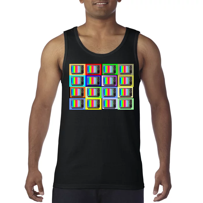 TV Screen No Signal Bars - Vintage Classic Tank Top