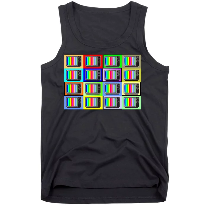 TV Screen No Signal Bars - Vintage Classic Tank Top