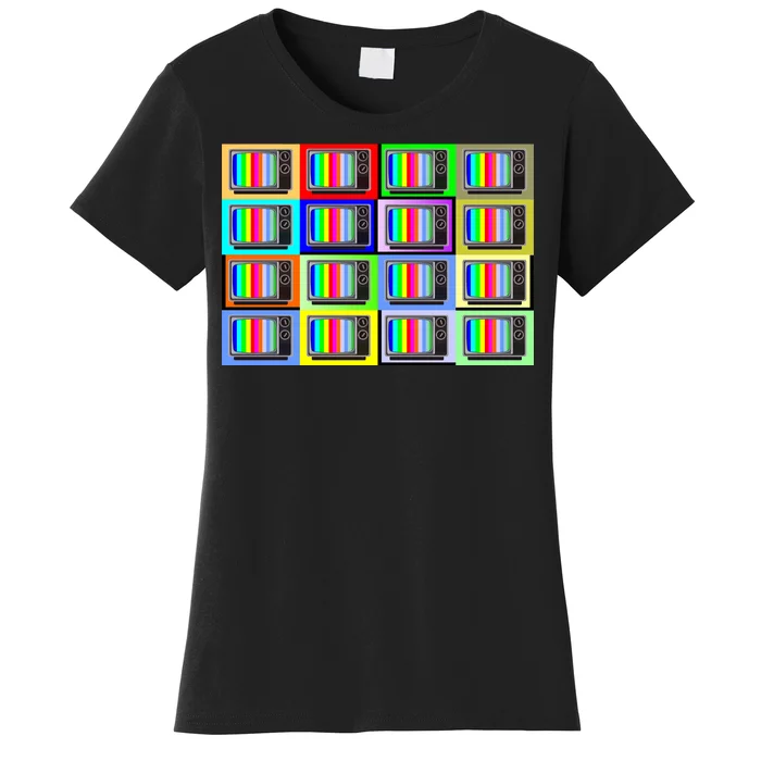 TV Screen No Signal Bars - Vintage Classic Women's T-Shirt