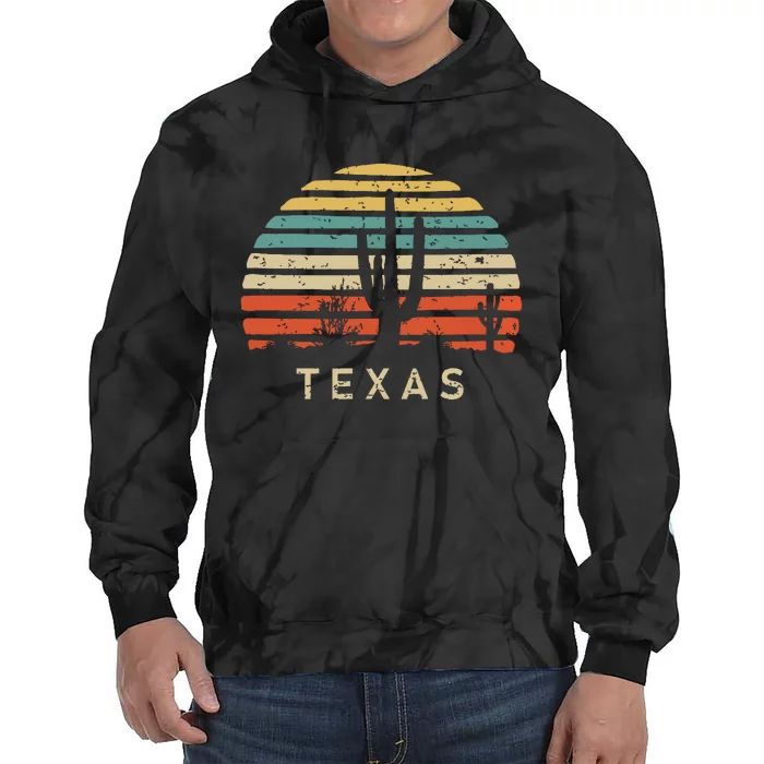 Texas Vintage 1980s Style Desert Tie Dye Hoodie