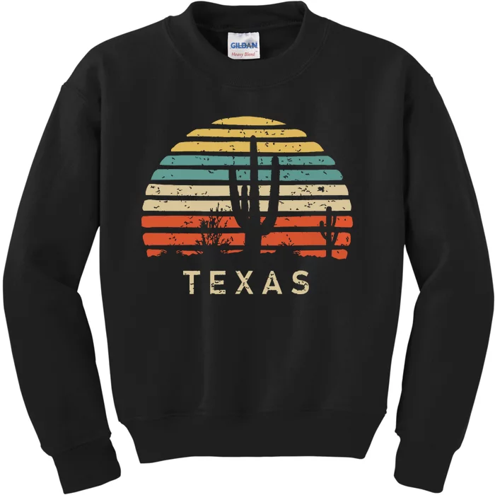 Texas Vintage 1980s Style Desert Kids Sweatshirt