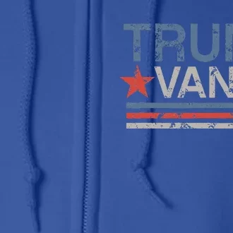 Trump Vance 2024 Stripe Trump Jd Vance Full Zip Hoodie