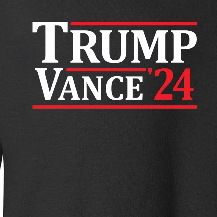 Trump Vance 24 Trump 2024 Toddler Sweatshirt