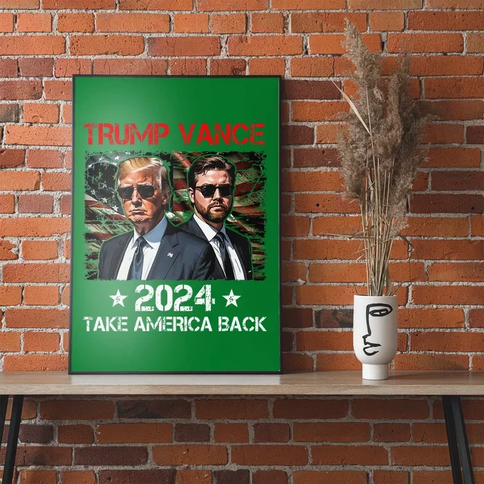 Trump Vance 2024 Donald Trump J.D. Vance Take America Back Poster