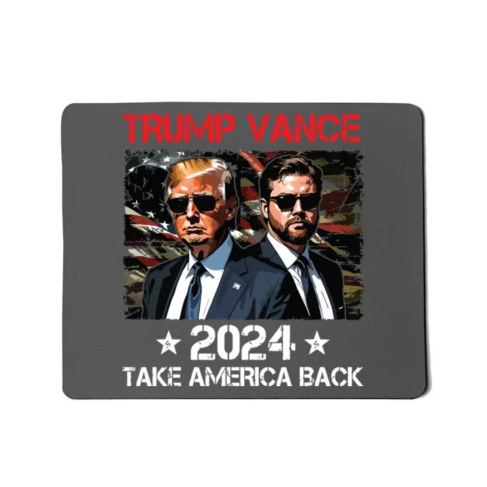 Trump Vance 2024 Donald Trump Jd Vance Take America Back Mousepad