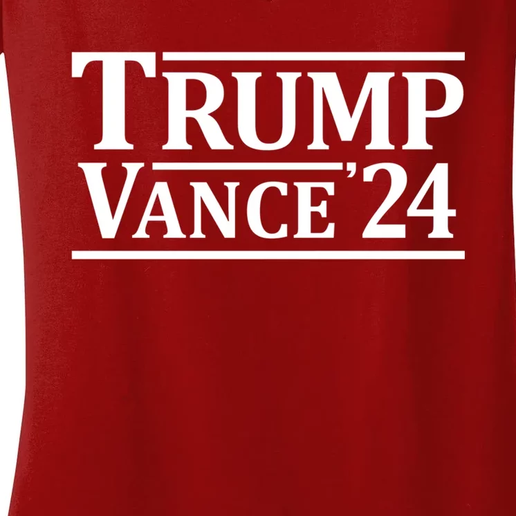 Trump Vance 24 Trump 2024 Women's V-Neck T-Shirt