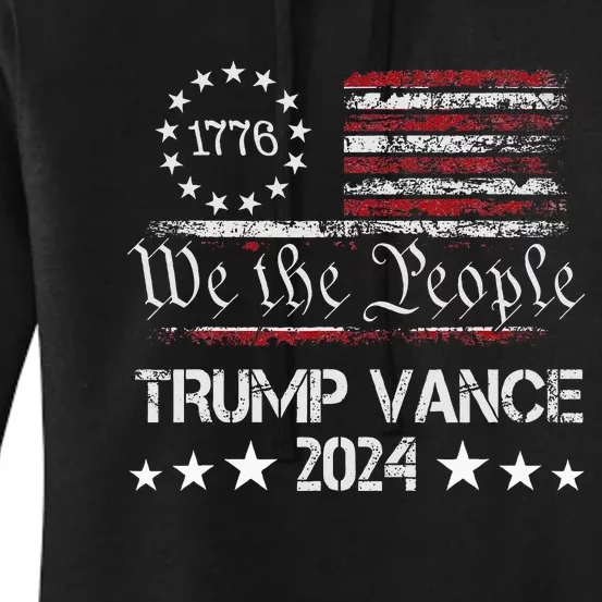 Trump Vance 2024 President Trump Supporter Reelection Women's Pullover Hoodie