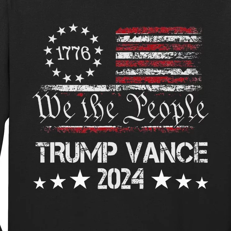 Trump Vance 2024 President Trump Supporter Reelection Tall Long Sleeve T-Shirt