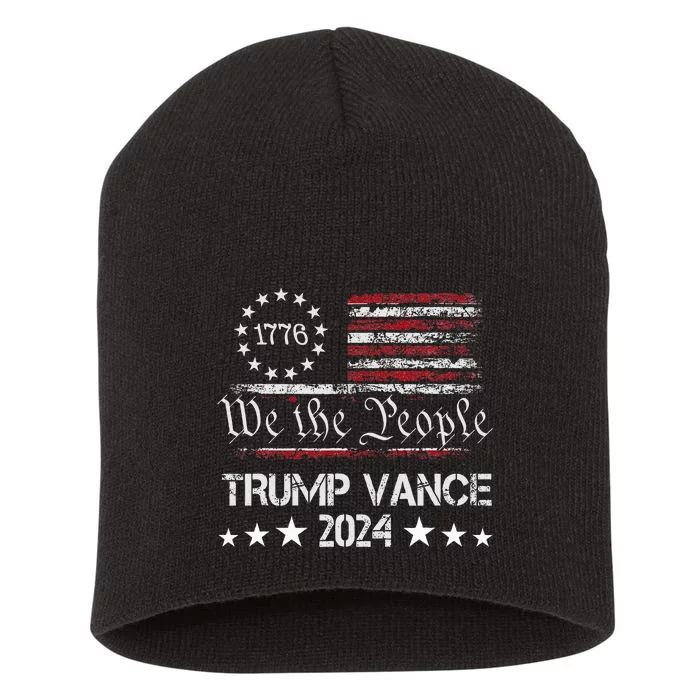 Trump Vance 2024 President Trump Supporter Reelection Short Acrylic Beanie