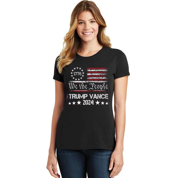 Trump Vance 2024 President Trump Supporter Reelection Women's T-Shirt