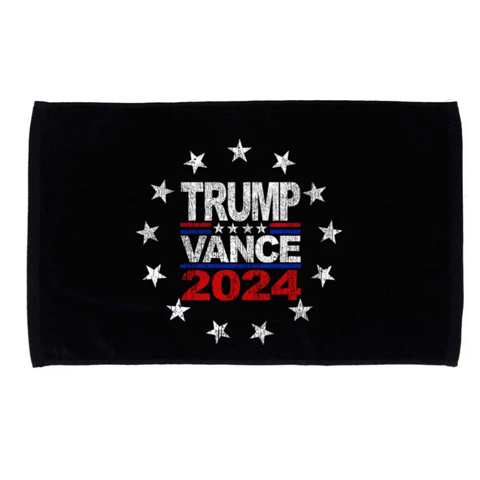 Trump Vance 2024 Stars Distressed Vintage Gift Microfiber Hand Towel