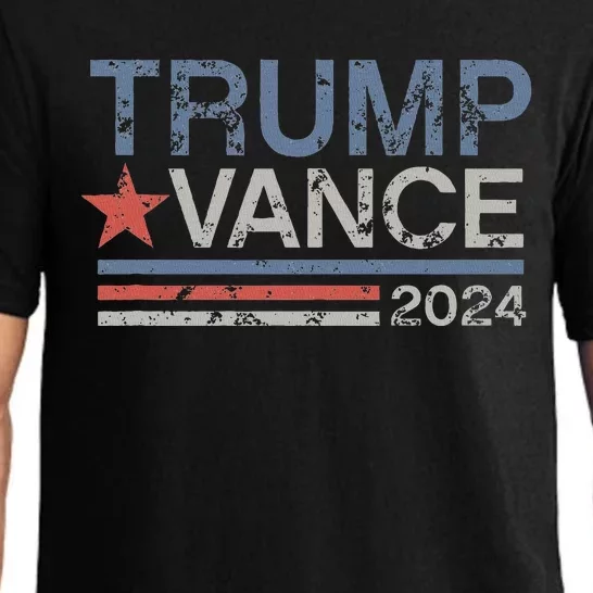 Trump Vance 2024 Retro Featuring Trump And Jd Vance Pajama Set