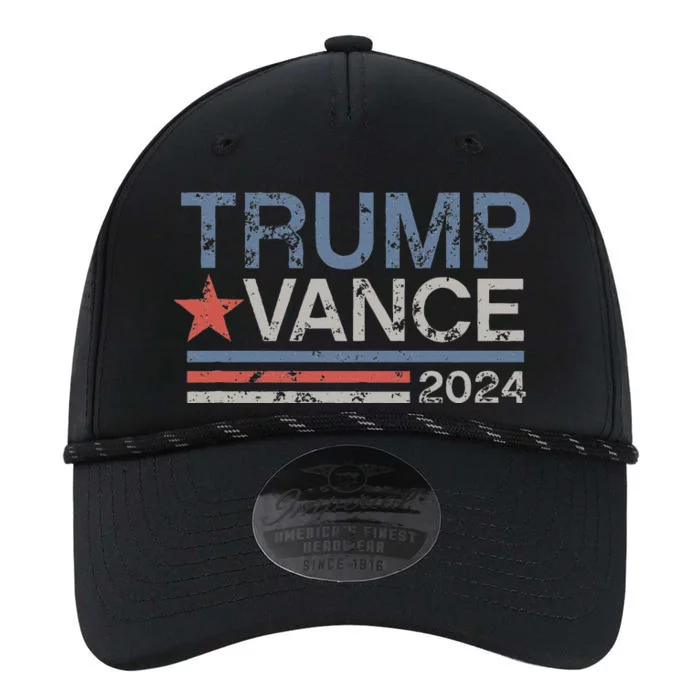 Trump Vance 2024 Retro Featuring Trump And Jd Vance Performance The Dyno Cap