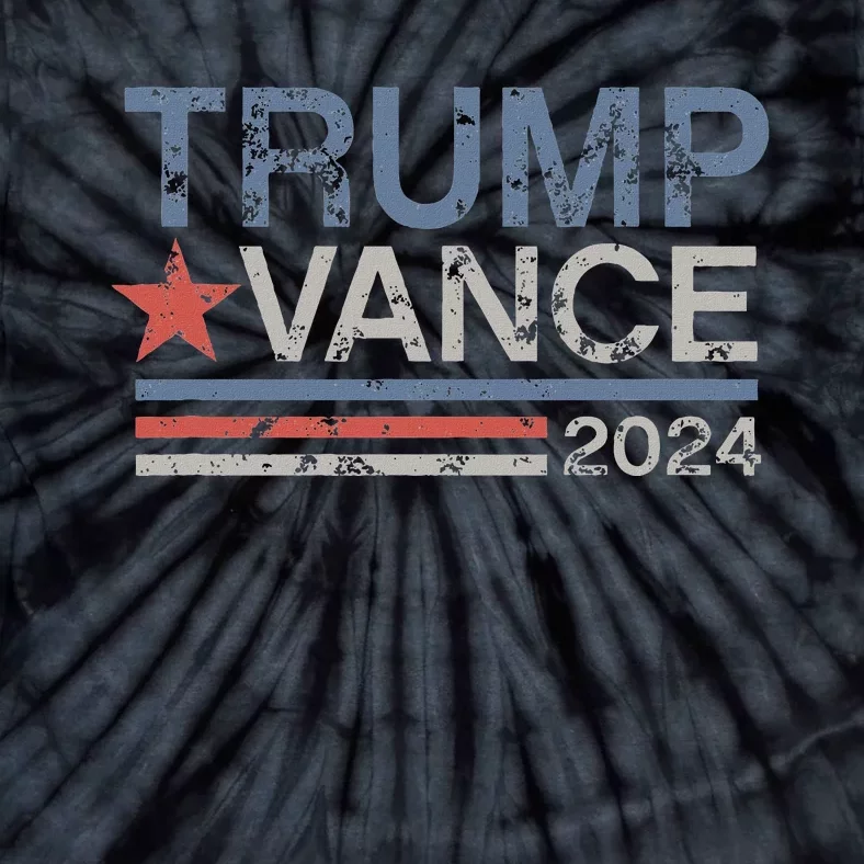 Trump Vance 2024 Retro Featuring Trump And Jd Vance Tie-Dye T-Shirt