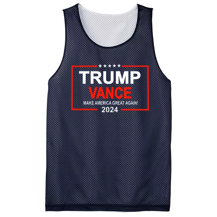 Trump Vance 24 Make America Great Again Usa Election Mesh Reversible Basketball Jersey Tank