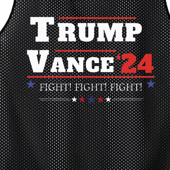 Trump Vance 2024 Donald Trump J.D. Vance Fghit Mesh Reversible Basketball Jersey Tank