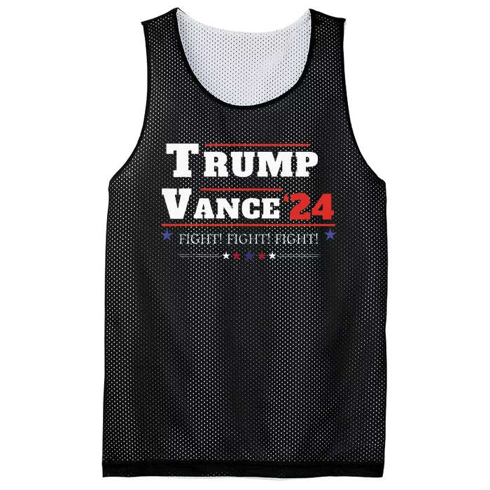 Trump Vance 2024 Donald Trump J.D. Vance Fghit Mesh Reversible Basketball Jersey Tank