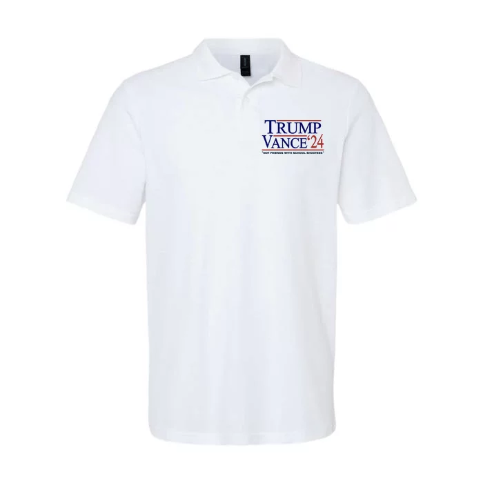 Trump Vance 24 Not Friends With School Shooters Softstyle Adult Sport Polo