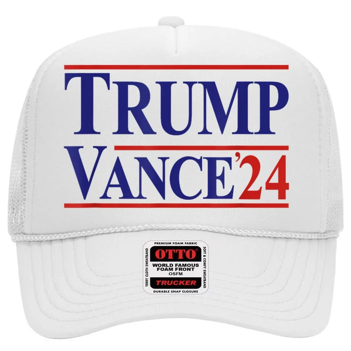 Trump Vance 24 High Crown Mesh Trucker Hat