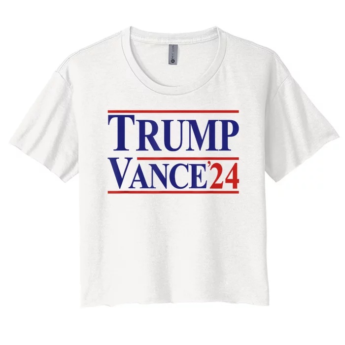 Trump Vance 24 Women's Crop Top Tee