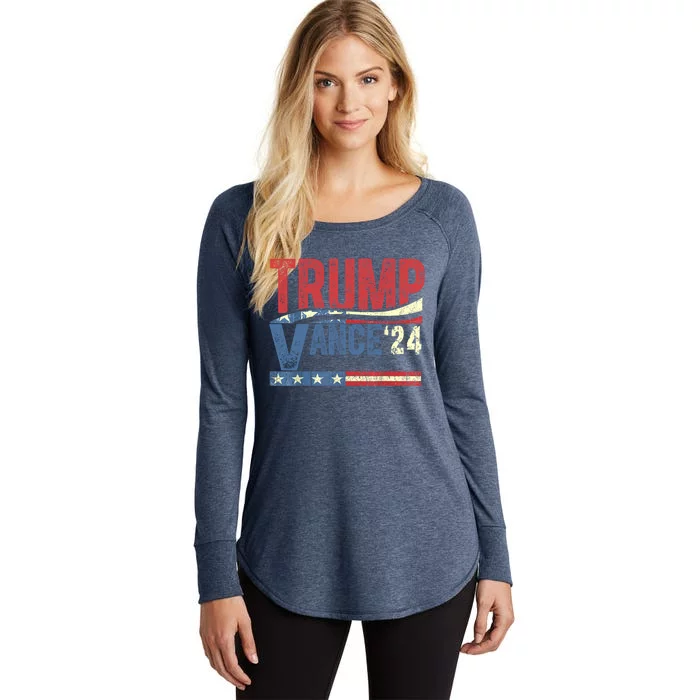 Trump Vance 2024 Donald Trump 24 Vance For President 2024 Gift Women's Perfect Tri Tunic Long Sleeve Shirt